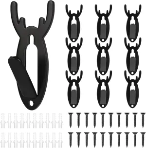 10PCS European Mount Skull Hanger European Skull Wall Mount Hanger Elk Deer Skull Hooker Skull Mounts for Deer Heads Antelope and Other Skulls- Heavy Duty Steel - Large Size