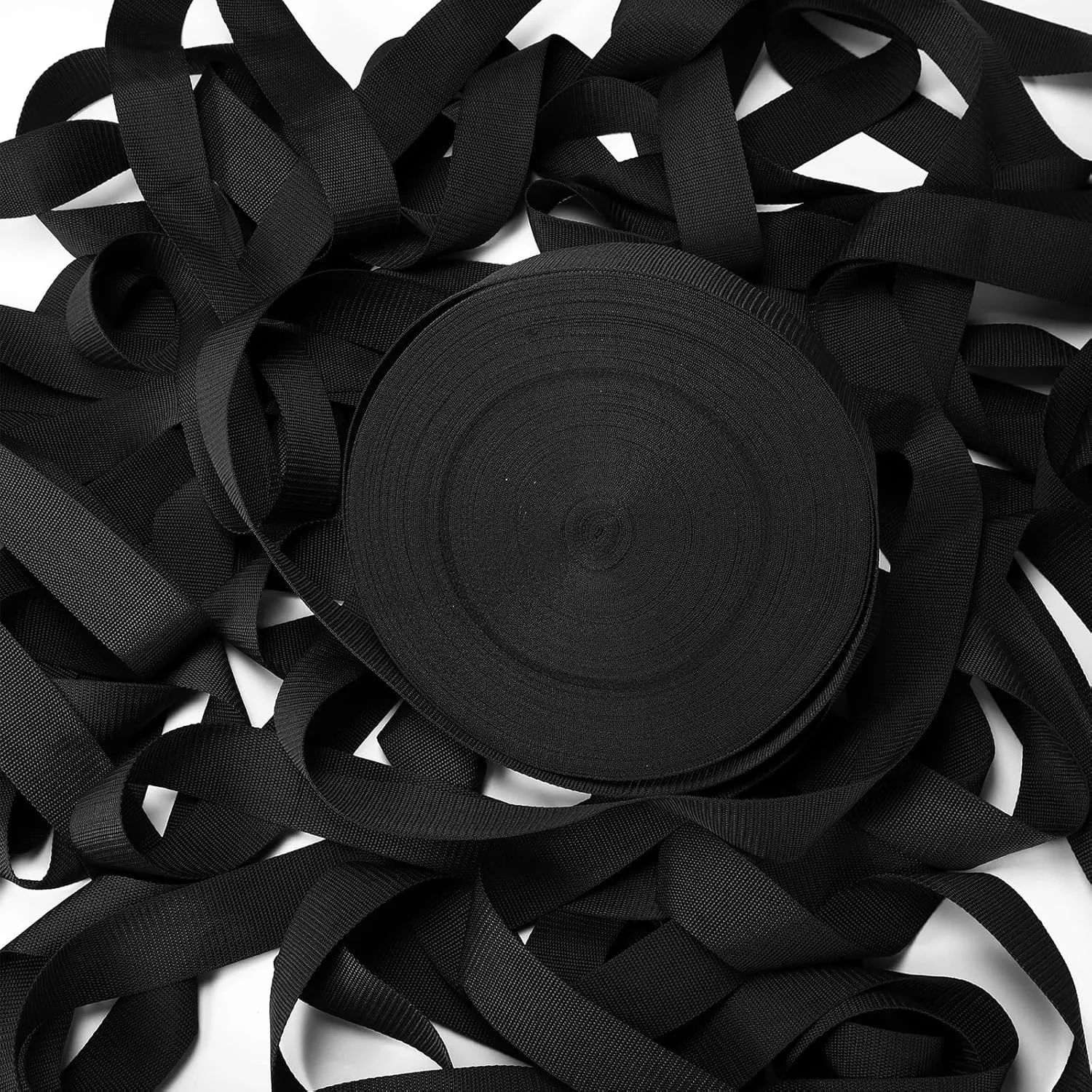 110 Yards Webbing 2 Inch Heavyweight Polypropylene Webbing Strap Fabric Flat Rope Strap Heavy Duty Poly for Gear Repairing DIY Craft