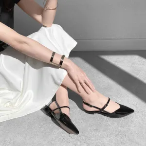 30% OFF: 2024SS: Double Strap Flat Sandals (m17033) Black E