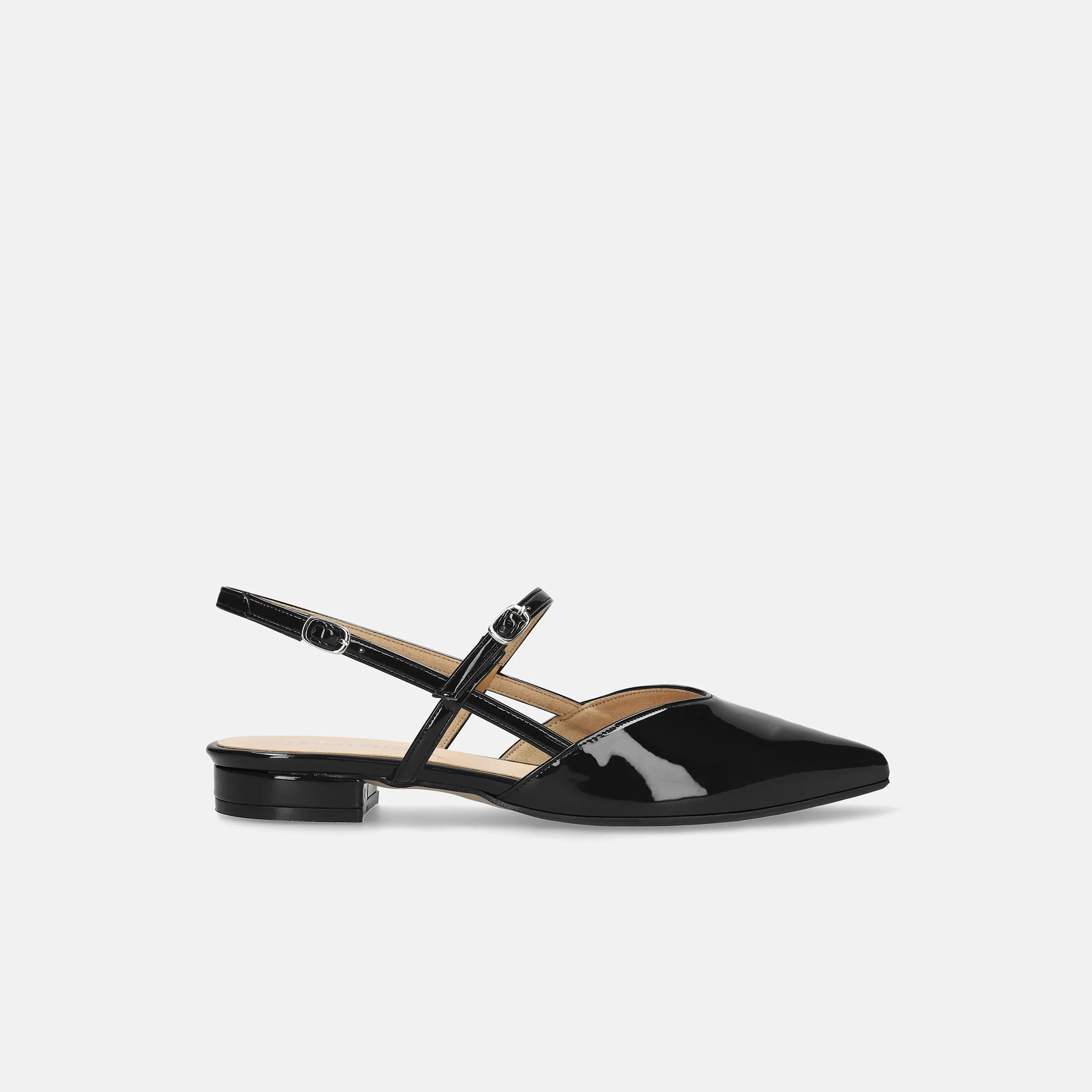 30% OFF: 2024SS: Double Strap Flat Sandals (m17033) Black E
