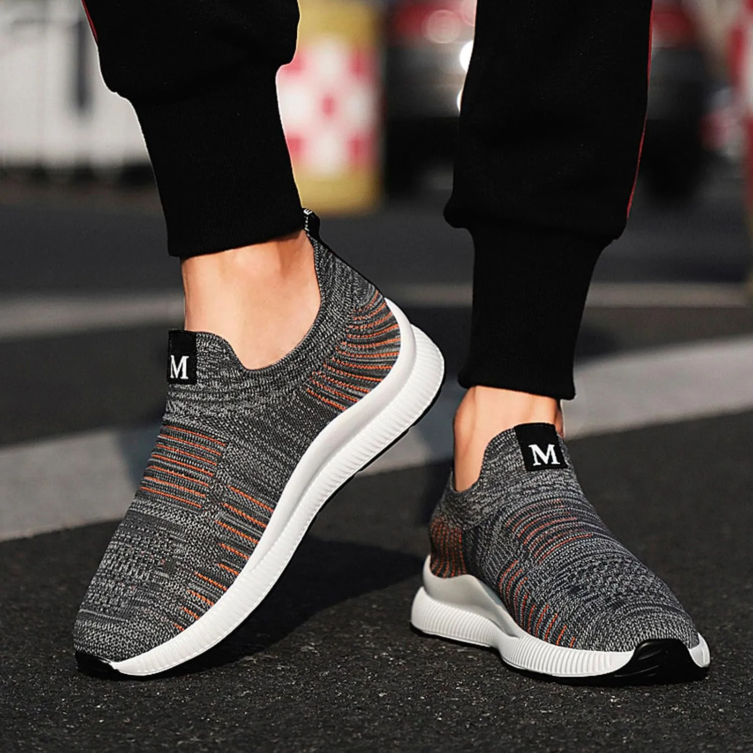 8cm Men's Elevator Shoes Men's Casual Mesh Trainers Lightweight Breathable Lace Up Sports Mens Sneaker Boots Size 13