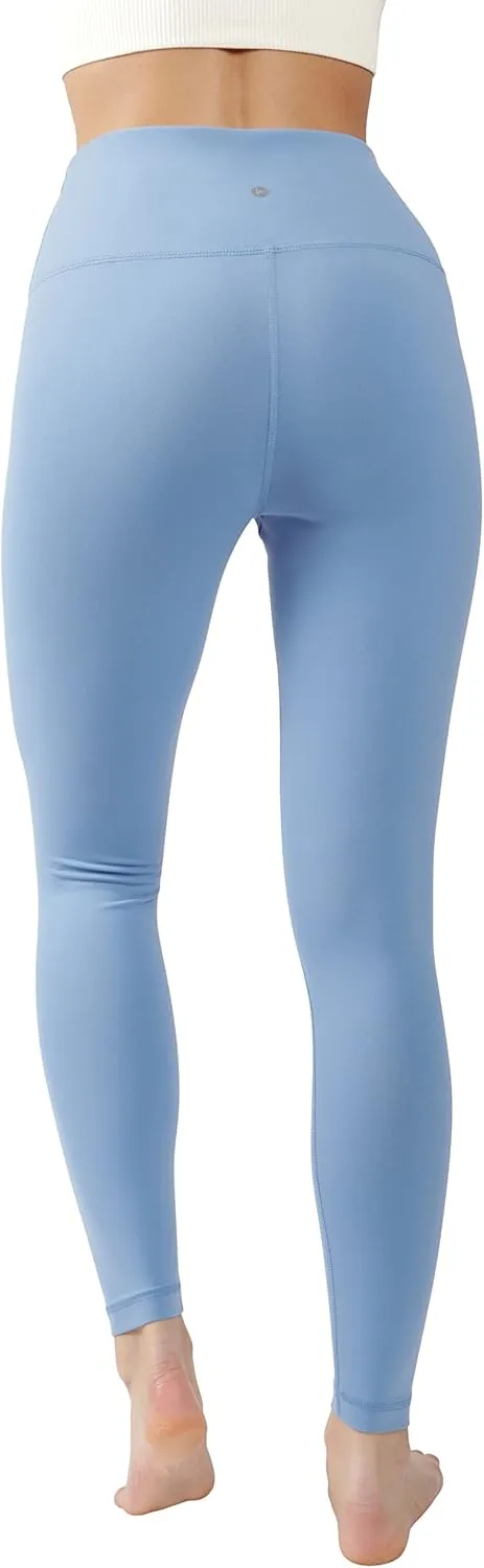 90 Degree By Reflex Ankle Length High Waist Power Flex Leggings - 7/8 Tummy Control Yoga Pants
