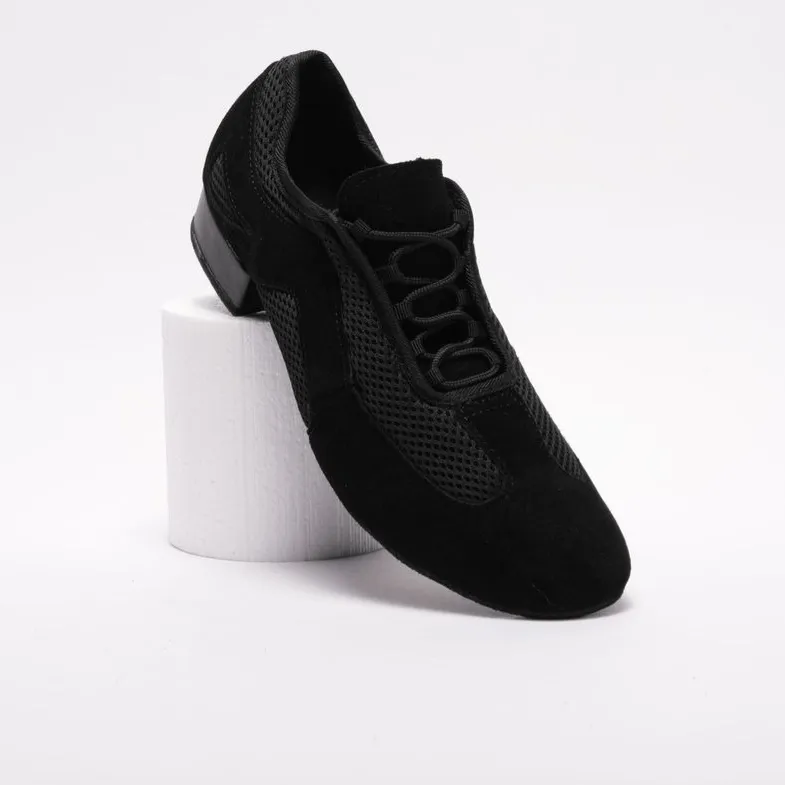 9901- Mens, Suede leather and Mesh panelling, Split sole, 1 Inch Standard Heel, High Performance Dance Shoe