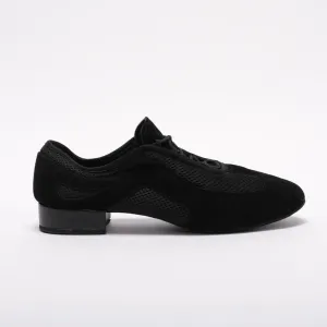 9901- Mens, Suede leather and Mesh panelling, Split sole, 1 Inch Standard Heel, High Performance Dance Shoe