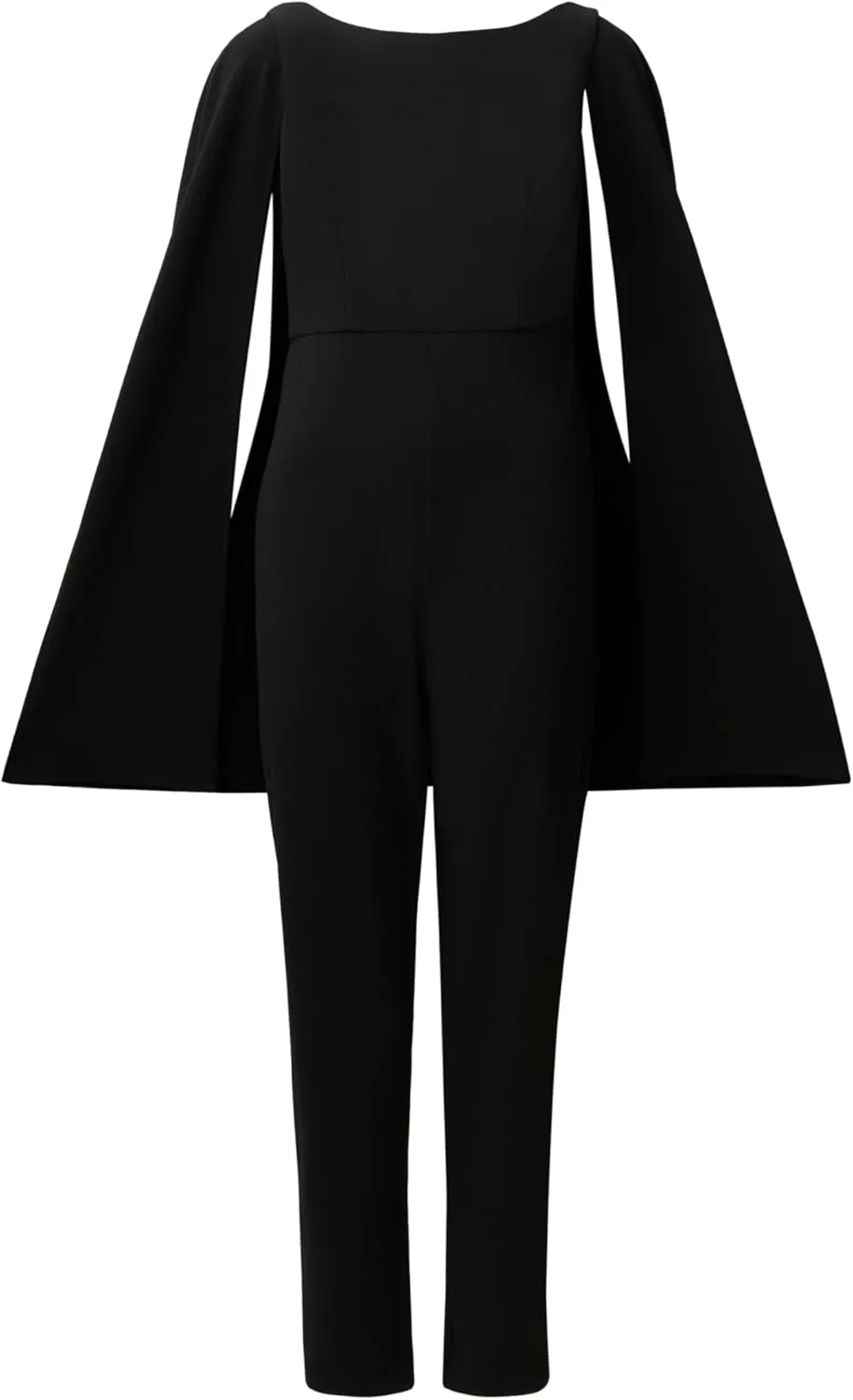 Adrianna Papell womens Knit Crepe Cape Jumpsuit
