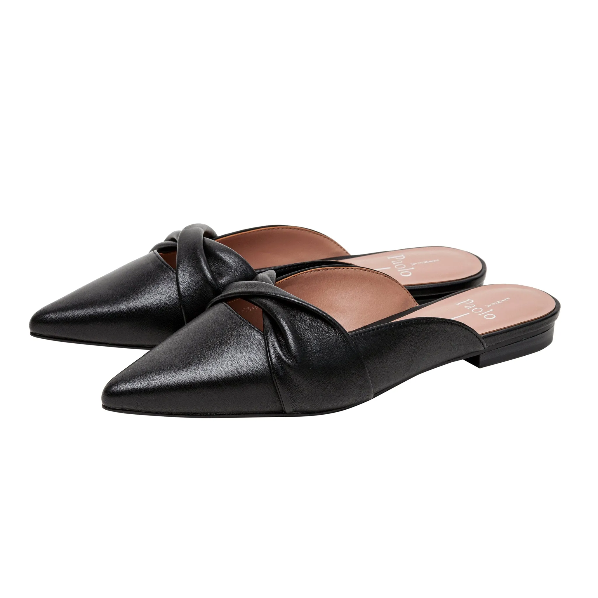 AGNETA | Ruched Bow Mules