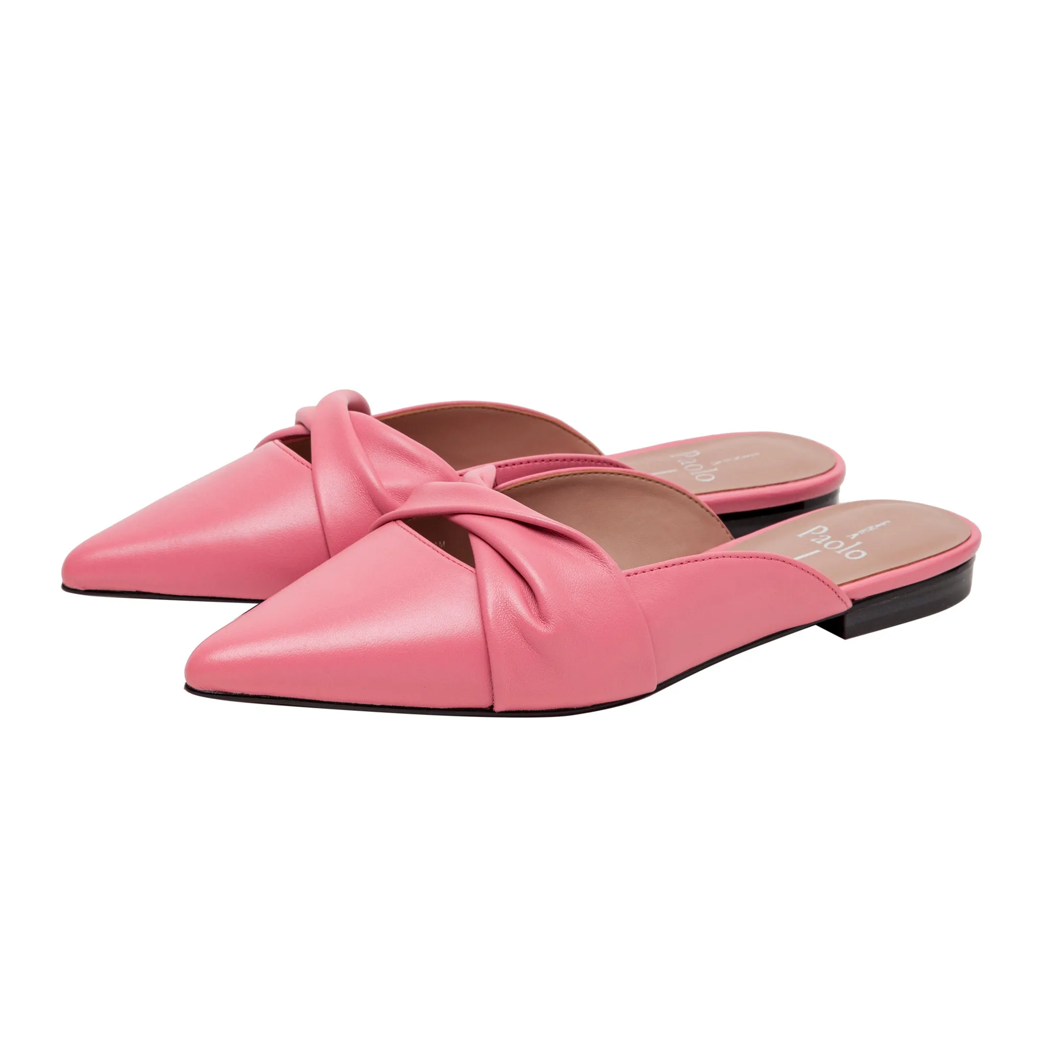 AGNETA | Ruched Bow Mules