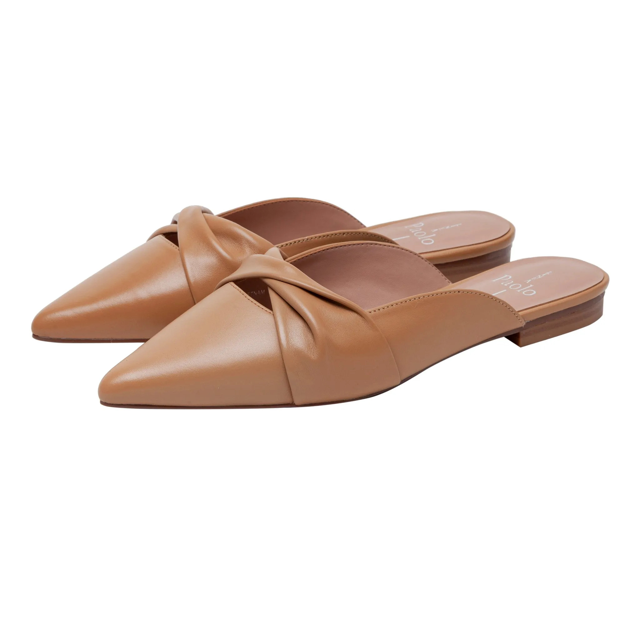 AGNETA | Ruched Bow Mules