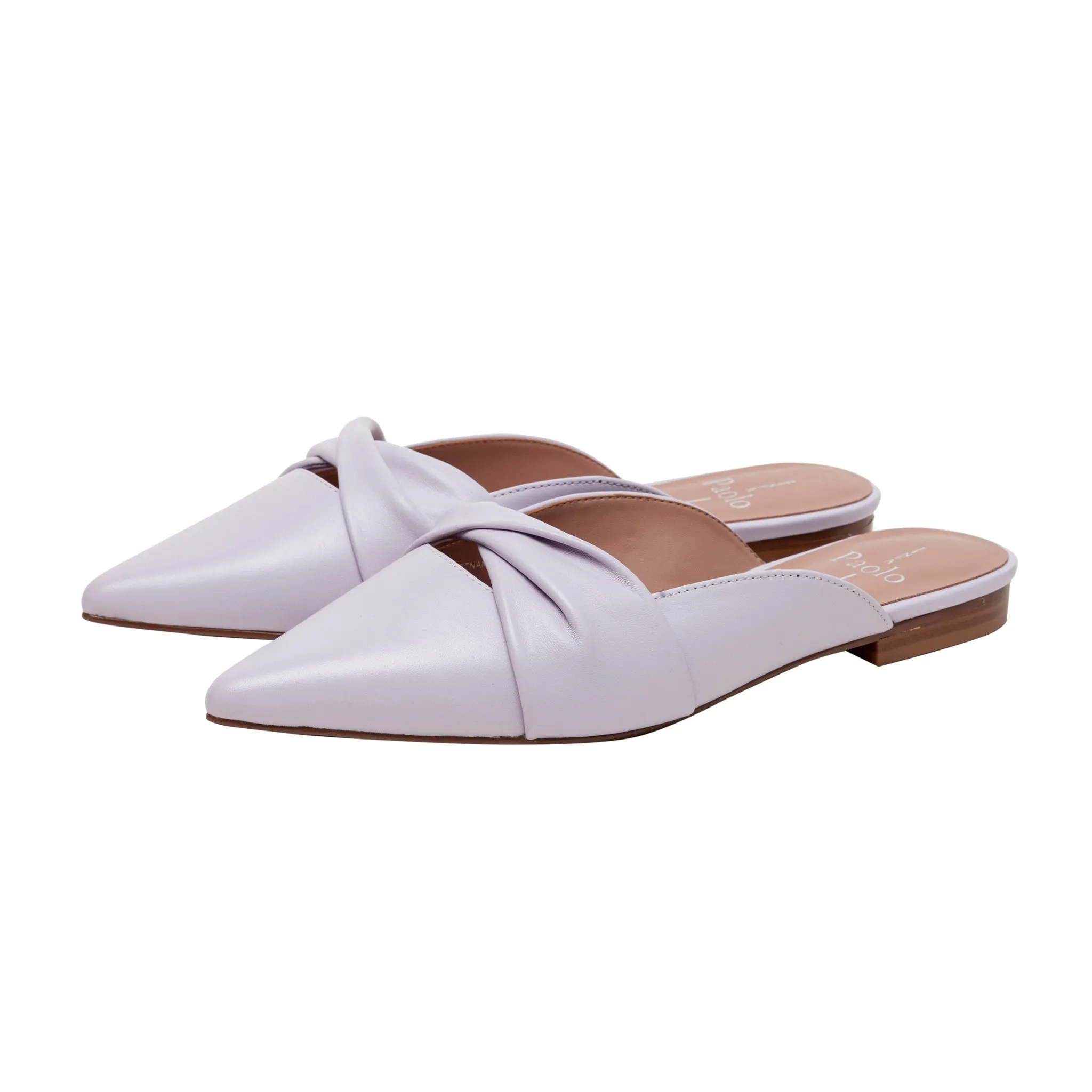 AGNETA | Ruched Bow Mules