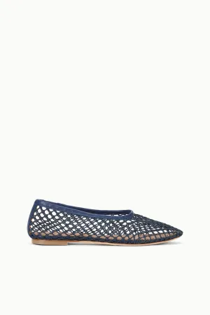 ALBA BALLET FLAT | NAVY NETTING