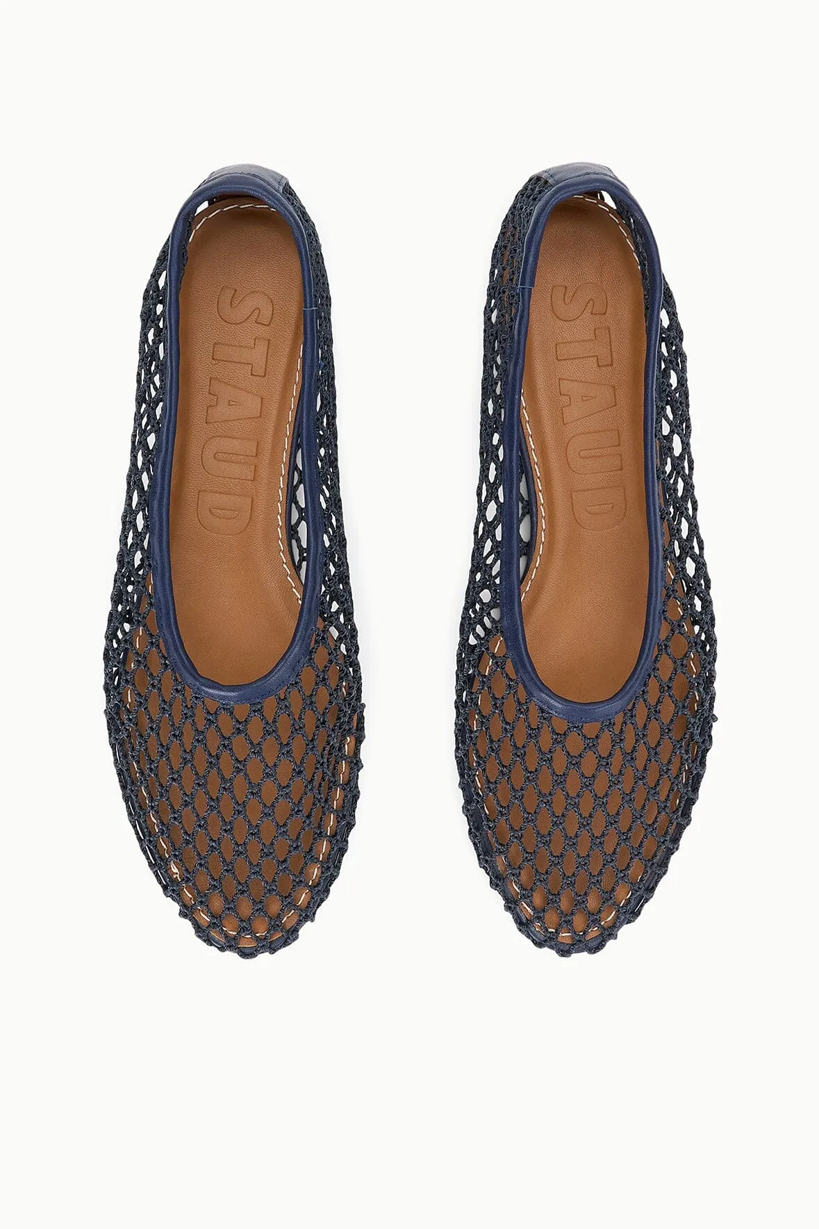 ALBA BALLET FLAT | NAVY NETTING