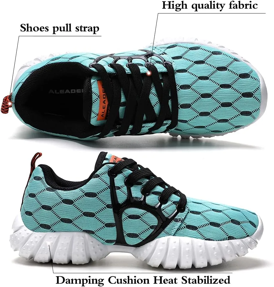 ALEADER Womens Running Shoes, Ultra Lighweight Tennis Shoes, Mesh Cross Trainer for Gym, Casual Wear