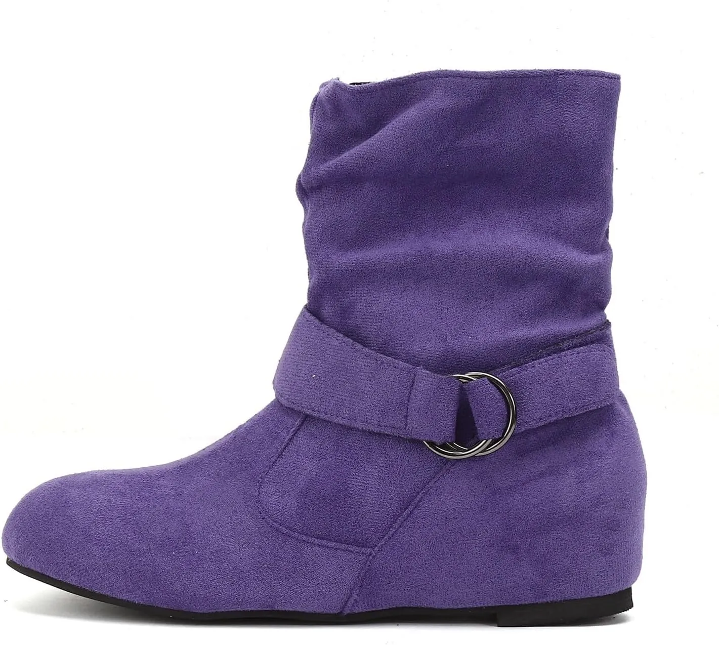 AMDBEL Fall Boots for Women 2024, Women's Mid Calf Boots Low Heel Round Toe Boots Ladies Walking Booties with Zipper