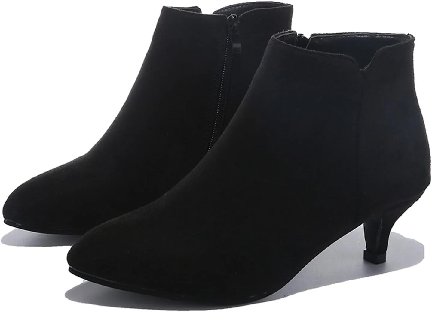 AMDBEL Winter Boots for Women 2024 Boots Sexy High Heel Ponited Toe Suede Stiletto Boots Ladies Dressy Booties