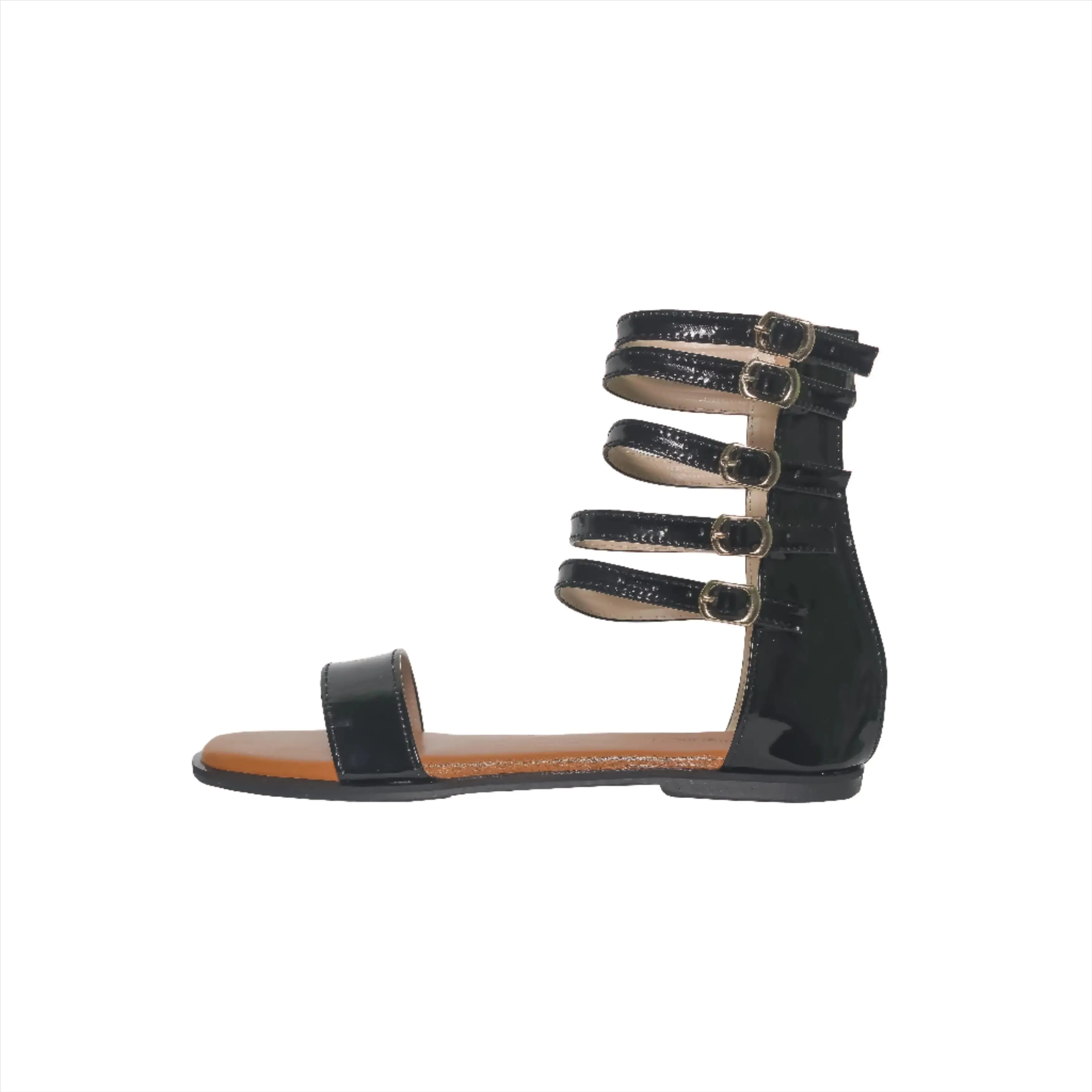 Ankle Strap Glitter Gladiator Women's Flat Sandals | Nawabi Shoes BD