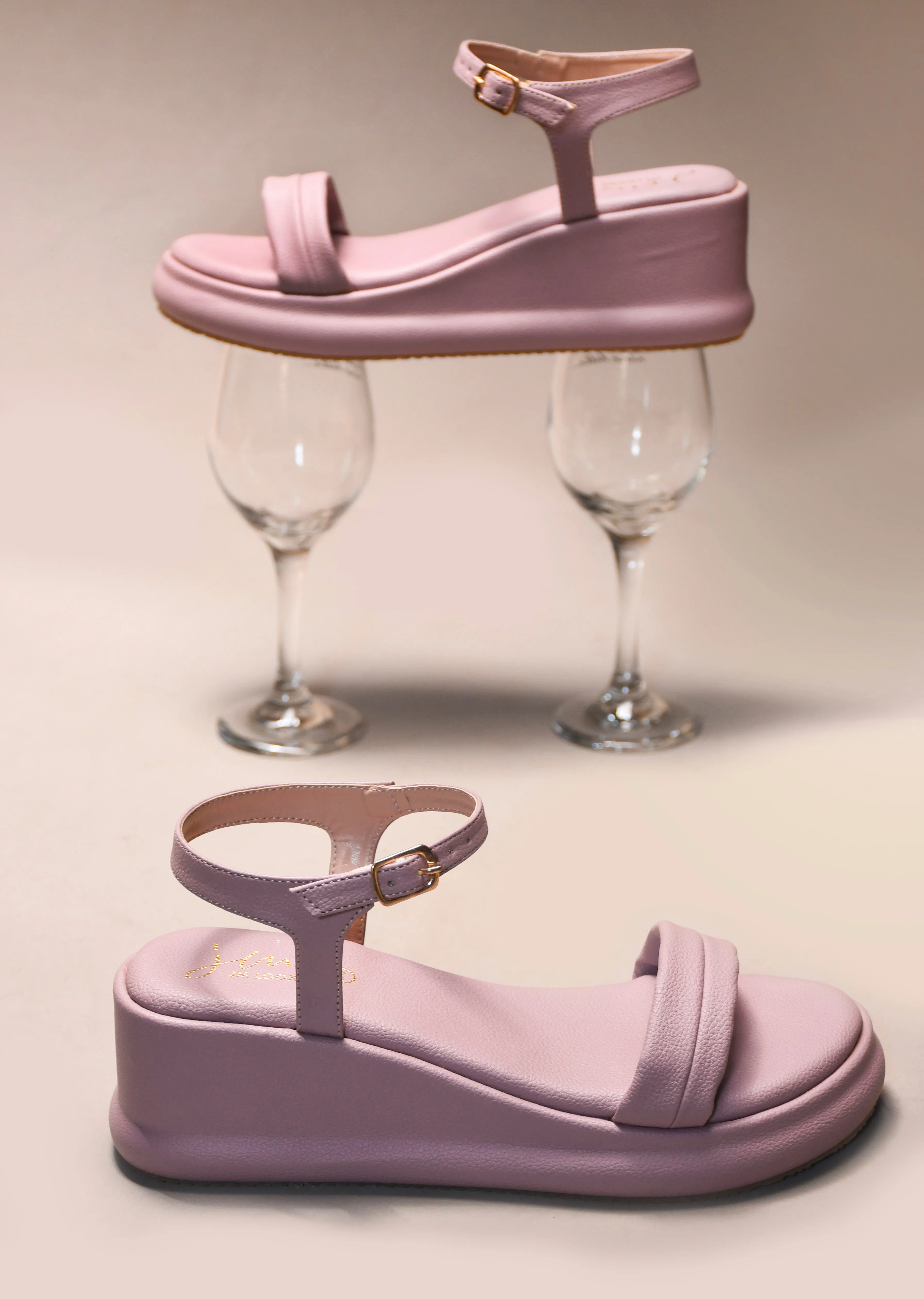 Ankle Strap Platform Flat Sandals