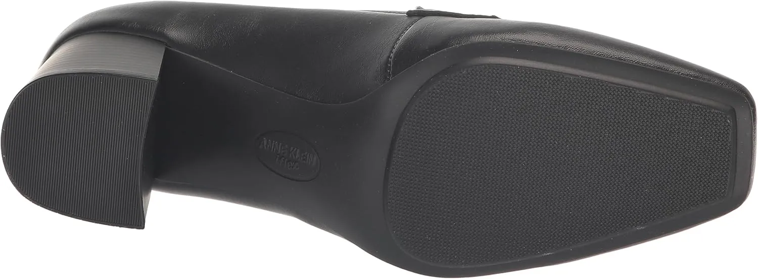 Anne Klein Womens Padded Insole Patent Loafer Heels