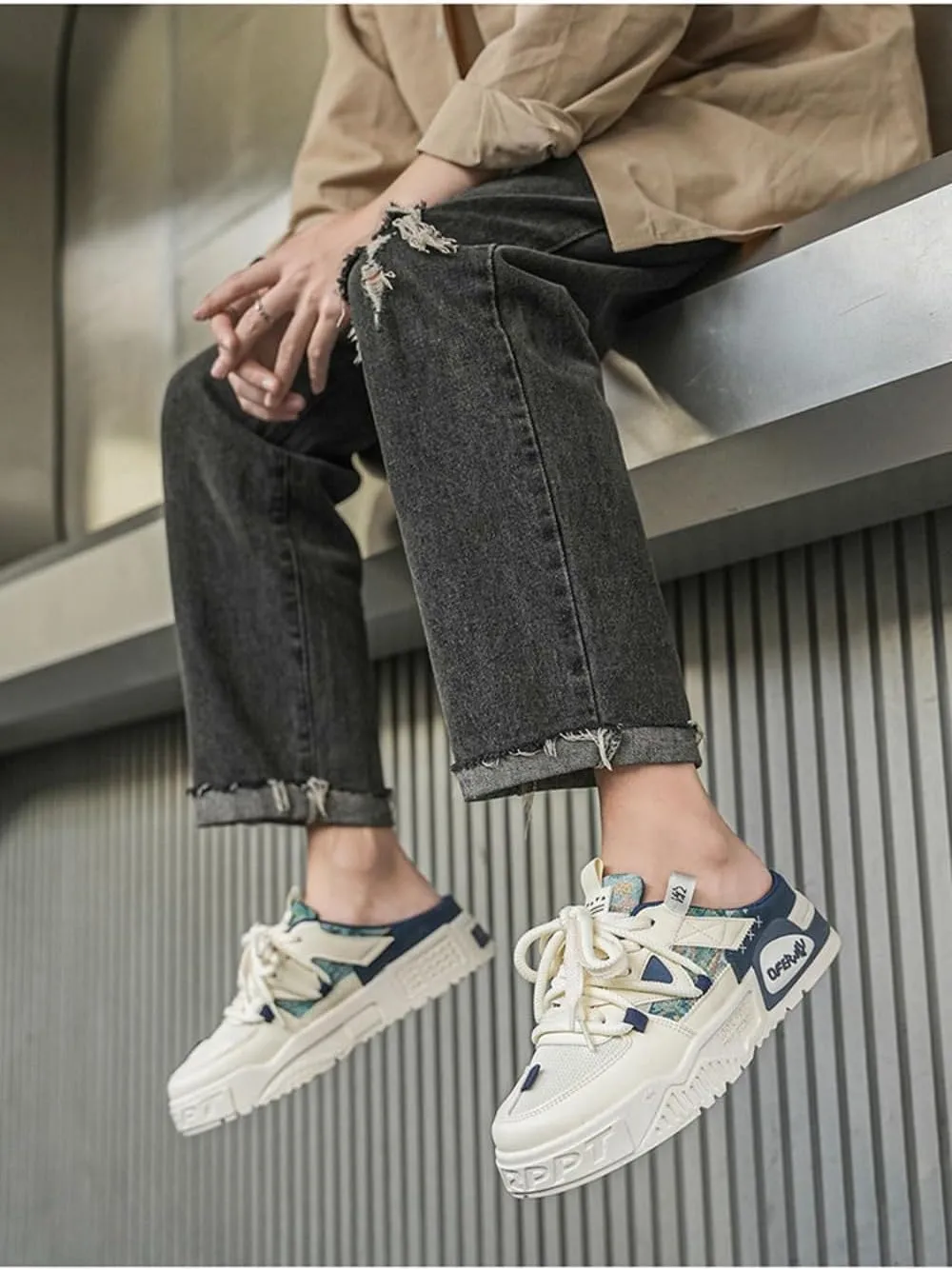 Backless Tennis Shoes for Men Wide Mule Sneakers Slip on House Slippers Platform Lace Up Mesh Breathable Lightweight Casual Walking Slides Office Business Casual Sport Shoes Gym Running Travel Driving