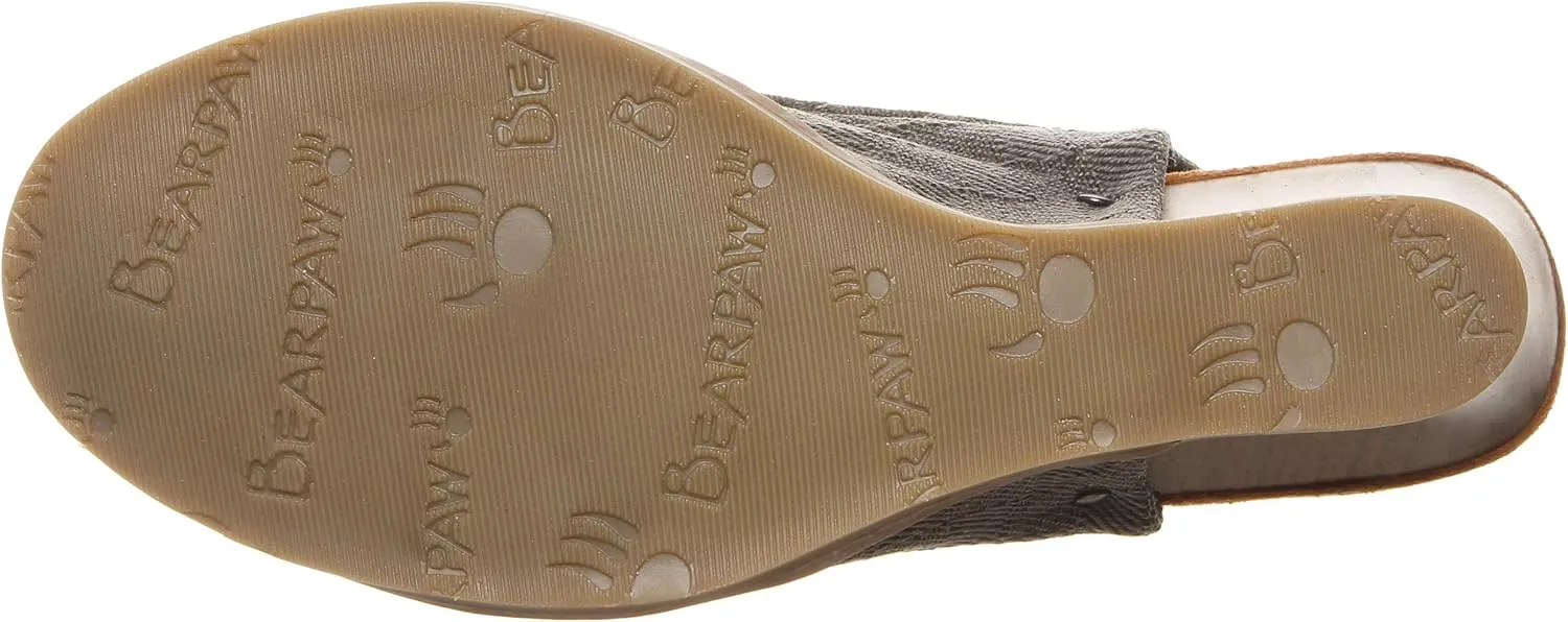 BEARPAW Women's Aracelli Multiple Colors | Women's Wedge Sandal | Women's Shoe | Comfortable & Lightweight