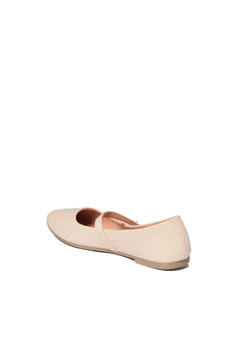 Beige Flat Shoes