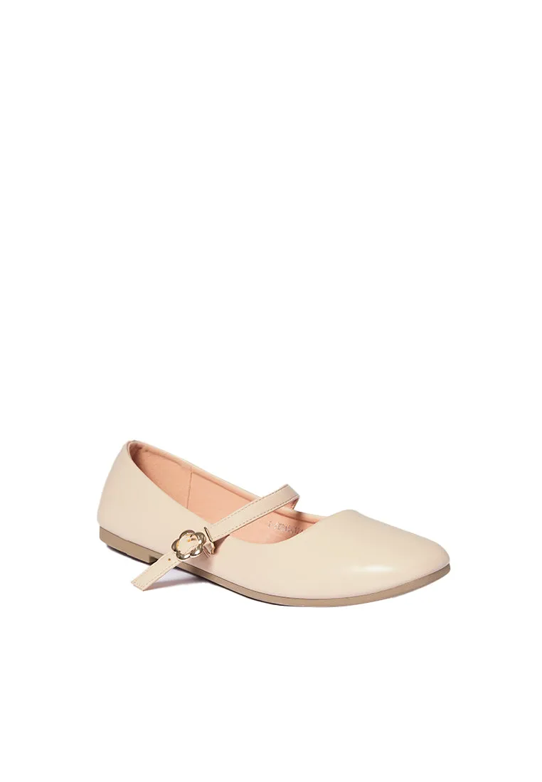 Beige Flat Shoes