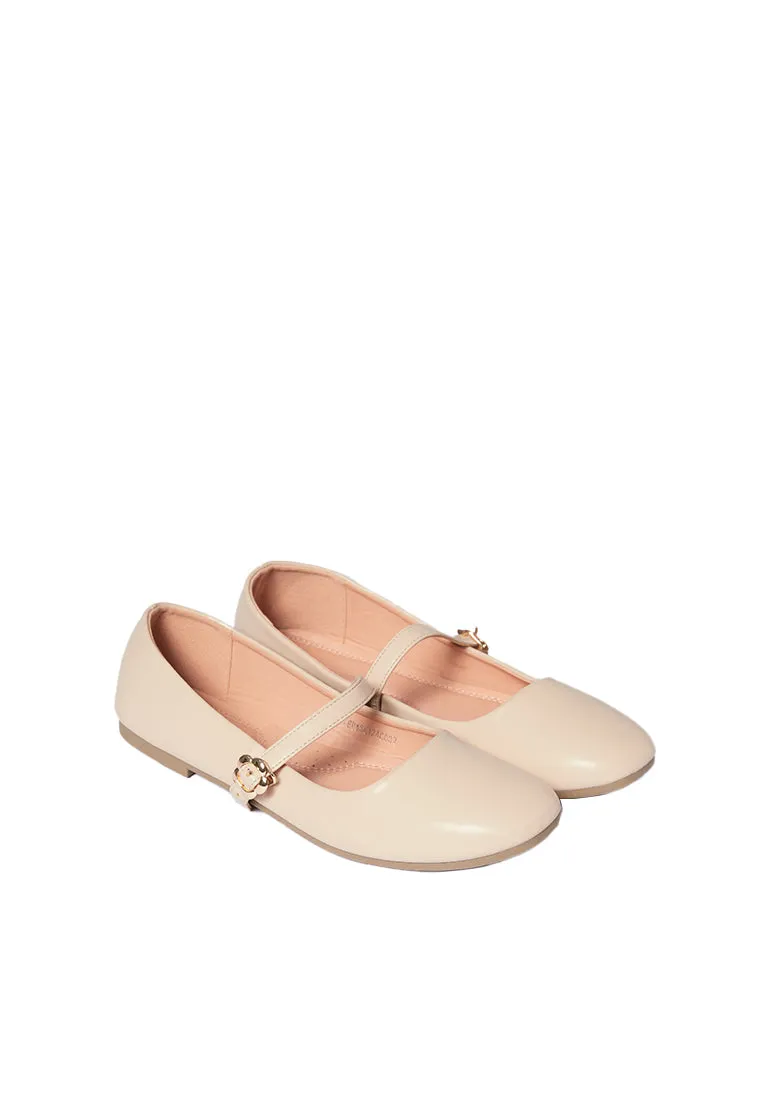 Beige Flat Shoes