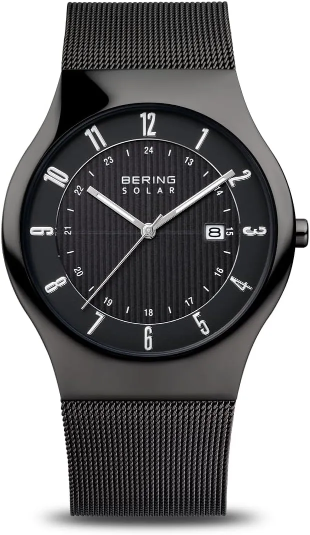 BERING Men Analog Solar Collection Watch with Stainless Steel Strap & Sapphire Crystal 14640-XXX