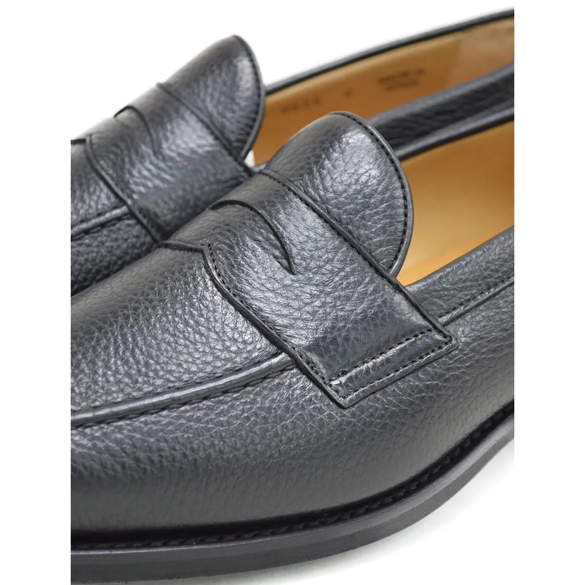Berwick 1707 Penny Loafer (9628) Black Deerskin