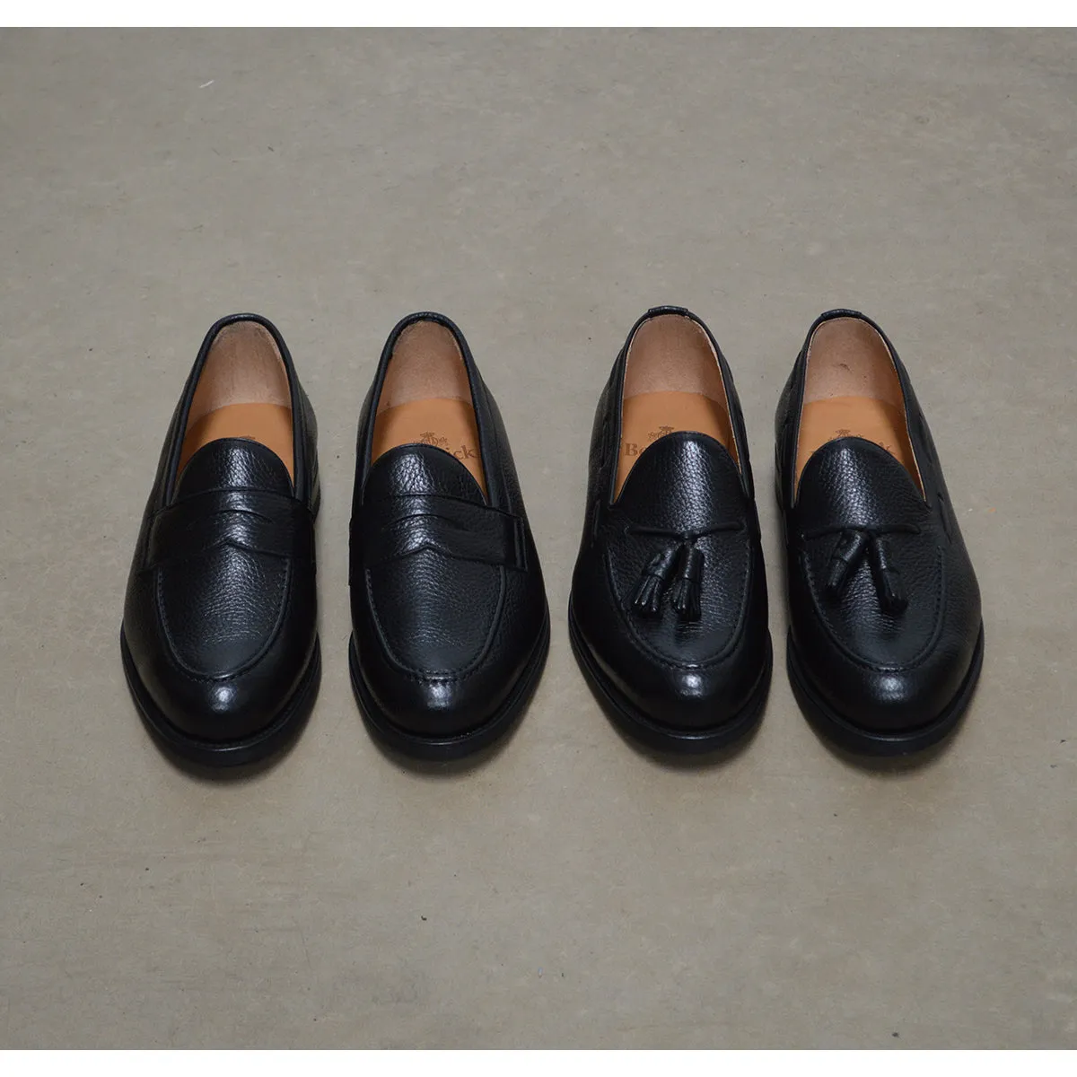Berwick 1707 Penny Loafer (9628) Black Deerskin