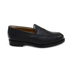 Berwick 1707 Penny Loafer (9628) Black Deerskin