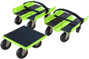 Black Bull SMD1500 Steel Snow Mobile Dolly Set (3 Piece), 1500 lb