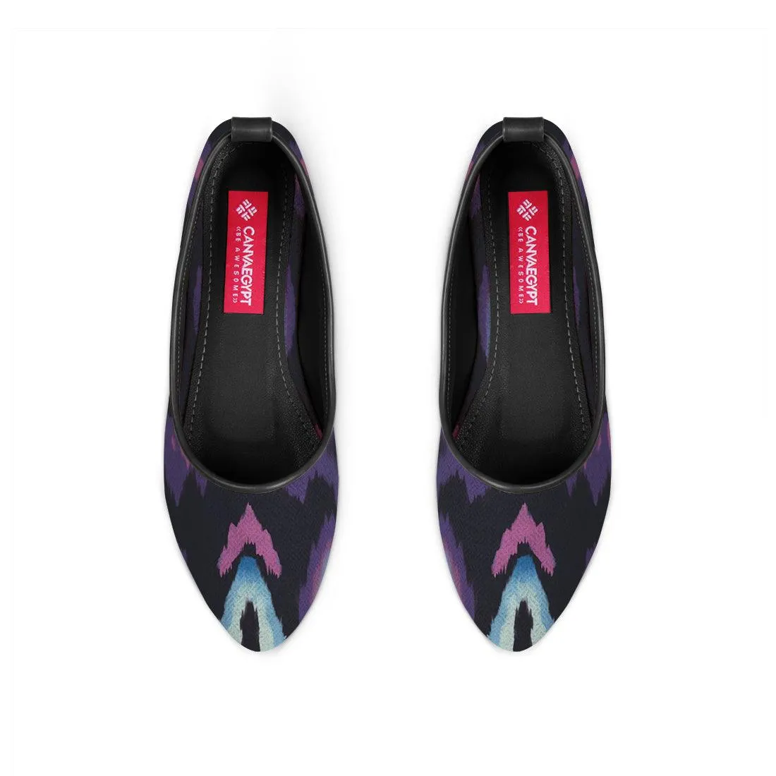 Black Round Toe Shoe Faded