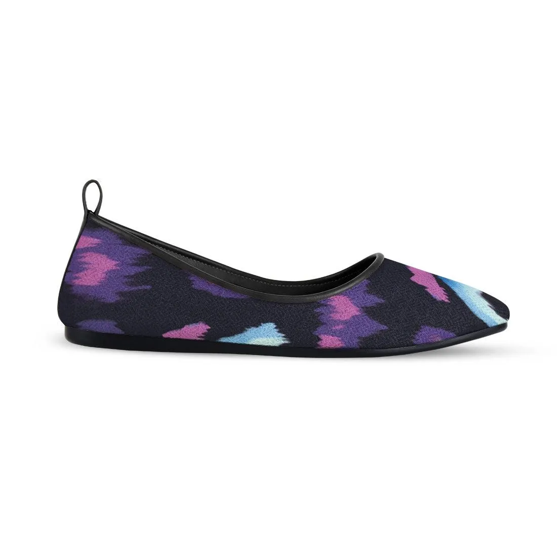 Black Round Toe Shoe Faded