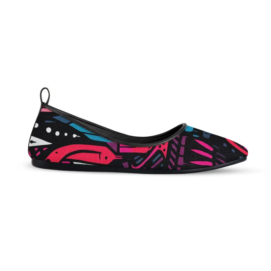 Black Round Toe Shoe Muddled