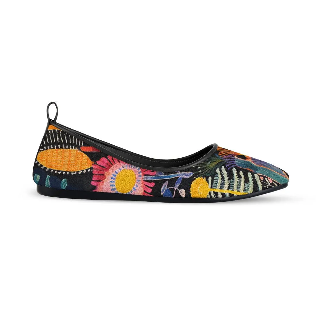 Black Round Toe Shoe Sea Life