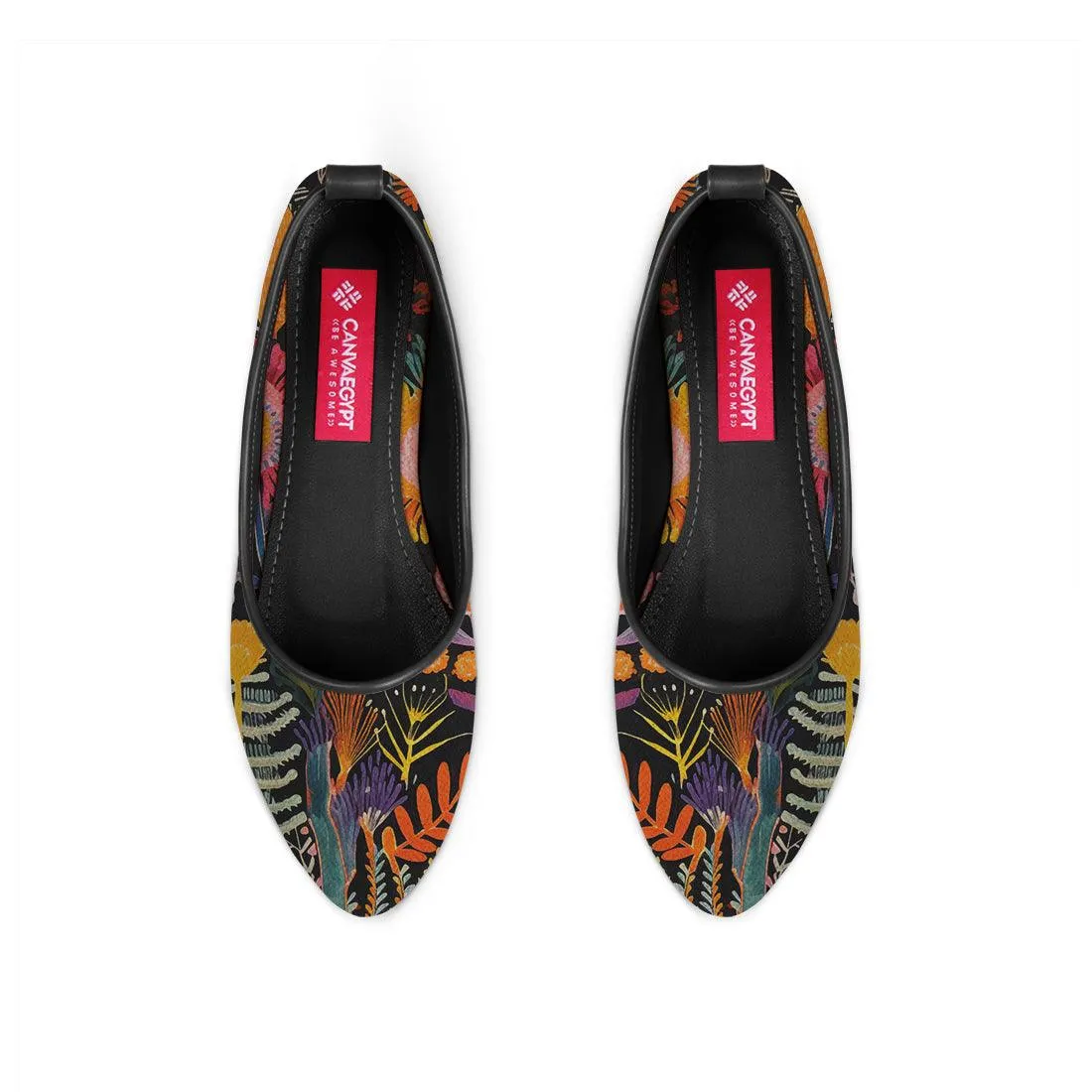 Black Round Toe Shoe Sea Life