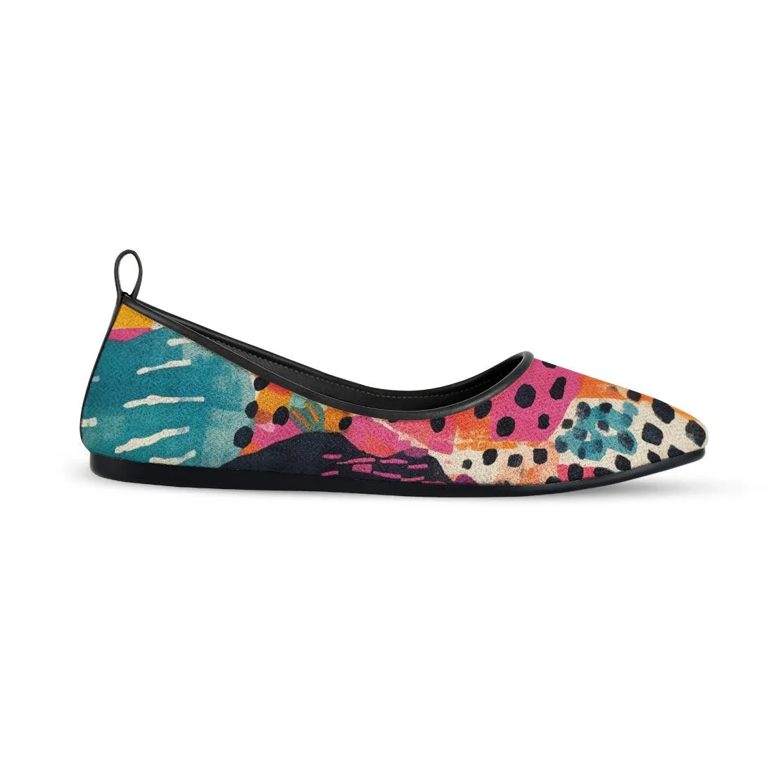 Black Round Toe Shoe Splash