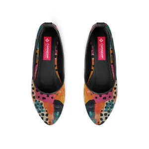 Black Round Toe Shoe Splash