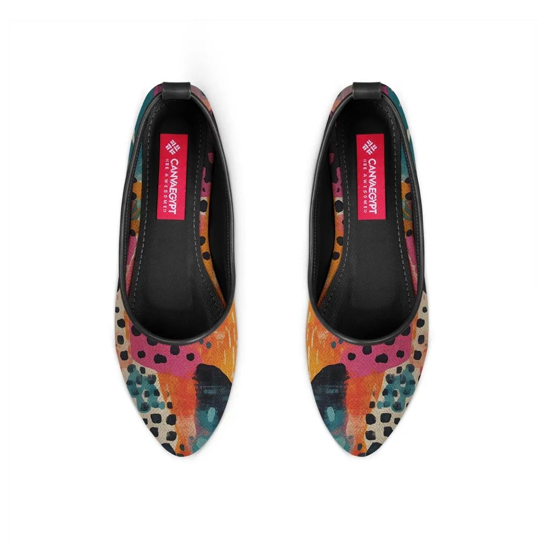 Black Round Toe Shoe Splash