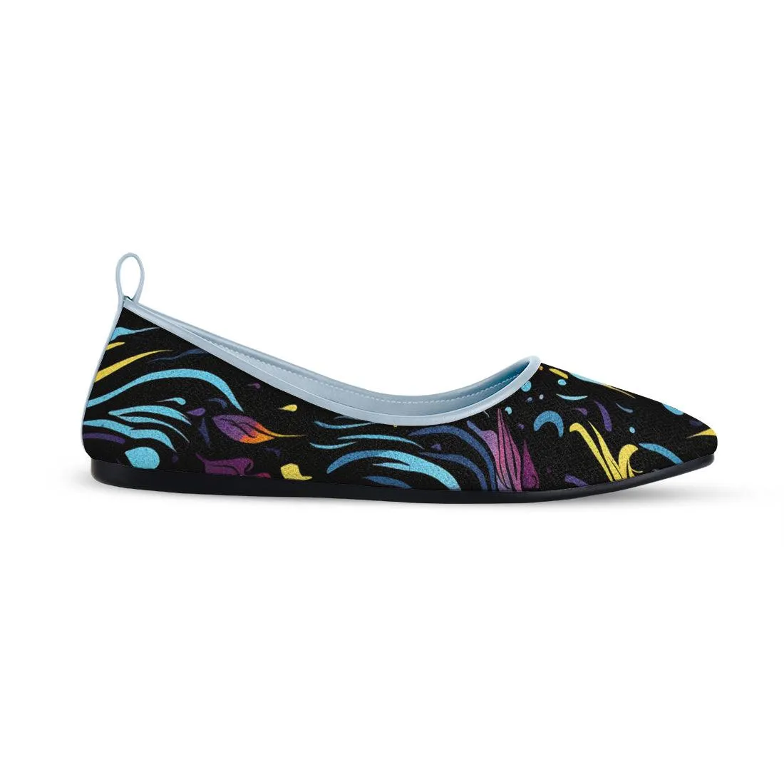 Blue Round Toe Shoe Dazzling