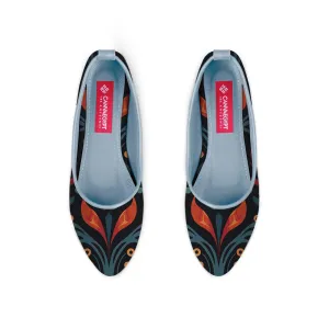 Blue Round Toe Shoe Fiery