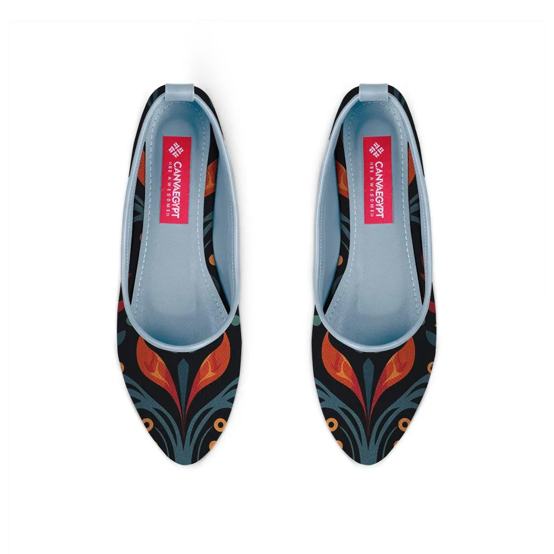 Blue Round Toe Shoe Fiery