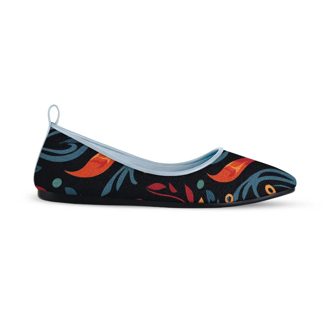 Blue Round Toe Shoe Fiery