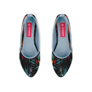 Blue Round Toe Shoe Marks