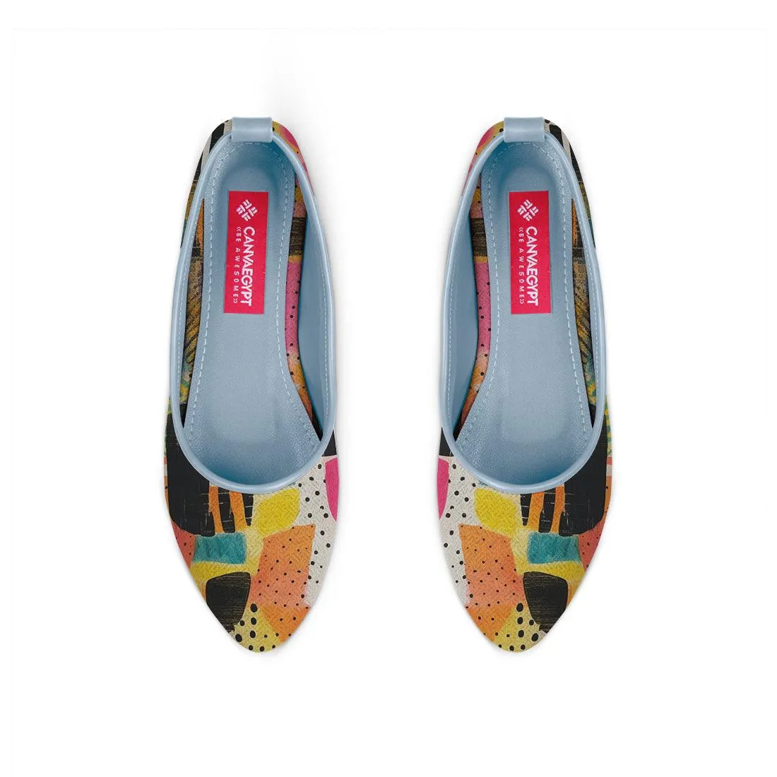 Blue Round Toe Shoe Paint