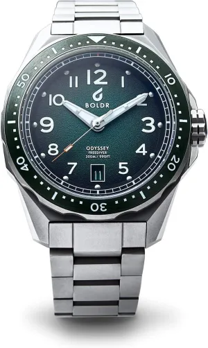 Boldr Odyssey Freediver Automatic Green Dive Wrist Watch | 202