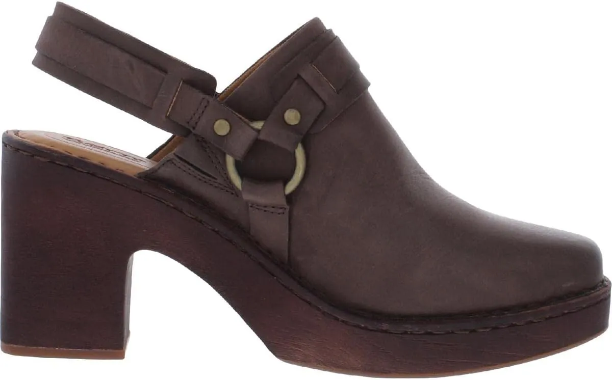 BORN Womens Hudson Leather Slip-On Mules