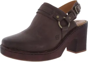 BORN Womens Hudson Leather Slip-On Mules