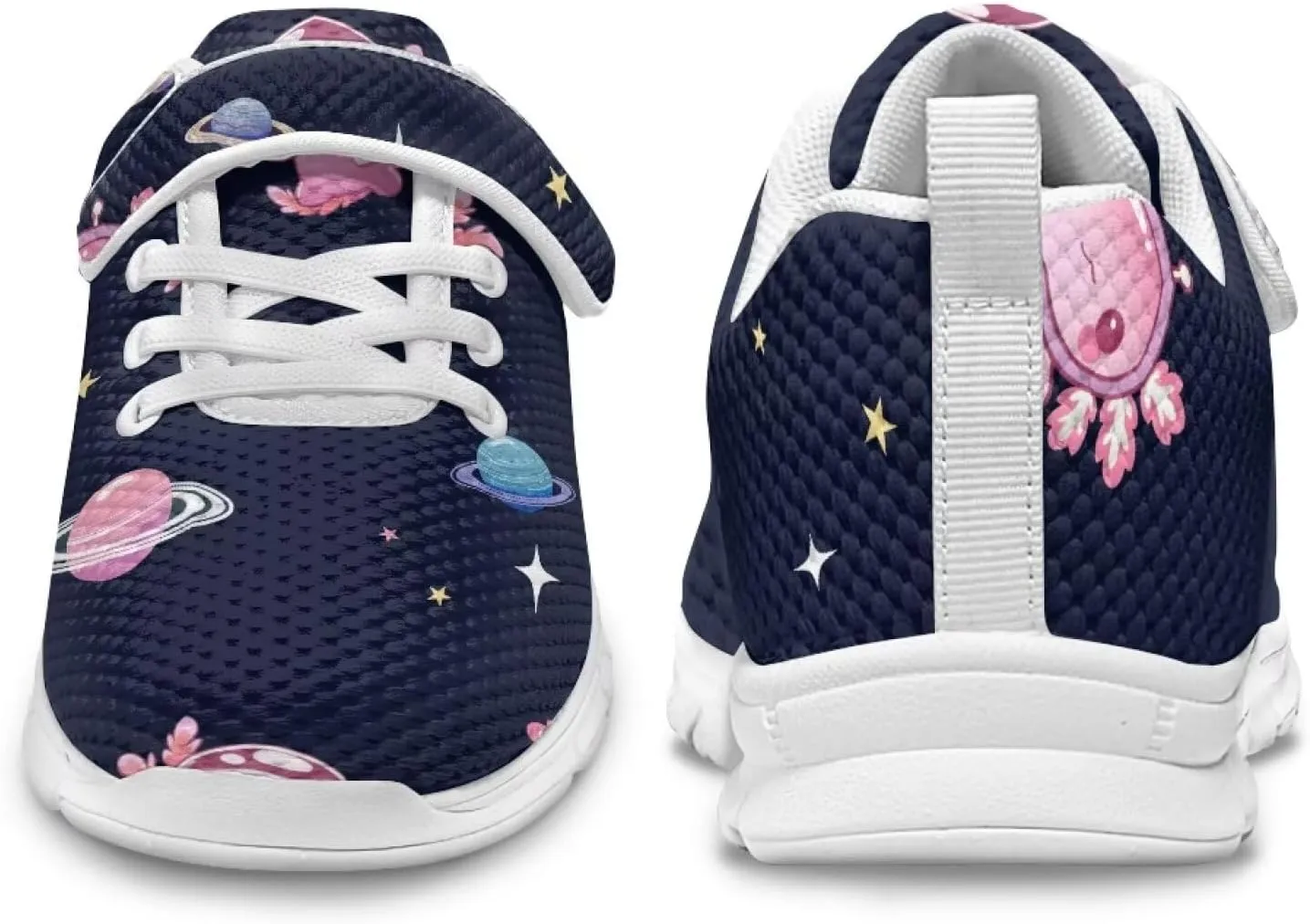 Boys Girls Single Buckle Sneakers,Lightweight Spring Outdoor Sports Shoes,Children Anti-Skid Mesh Cycling Sneaker