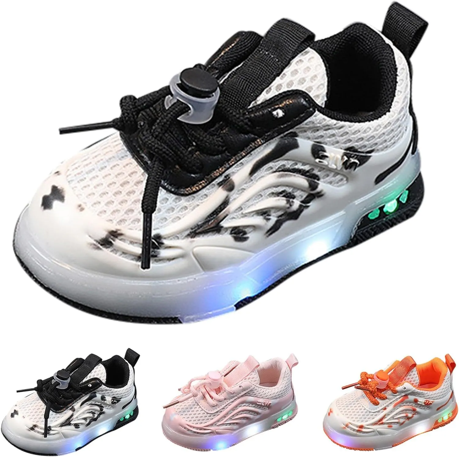 Boys Girls Sneakers Girls and Boys Spring Summer and Autumn Children's Mesh Breathable Small Breathable Running Shoes
